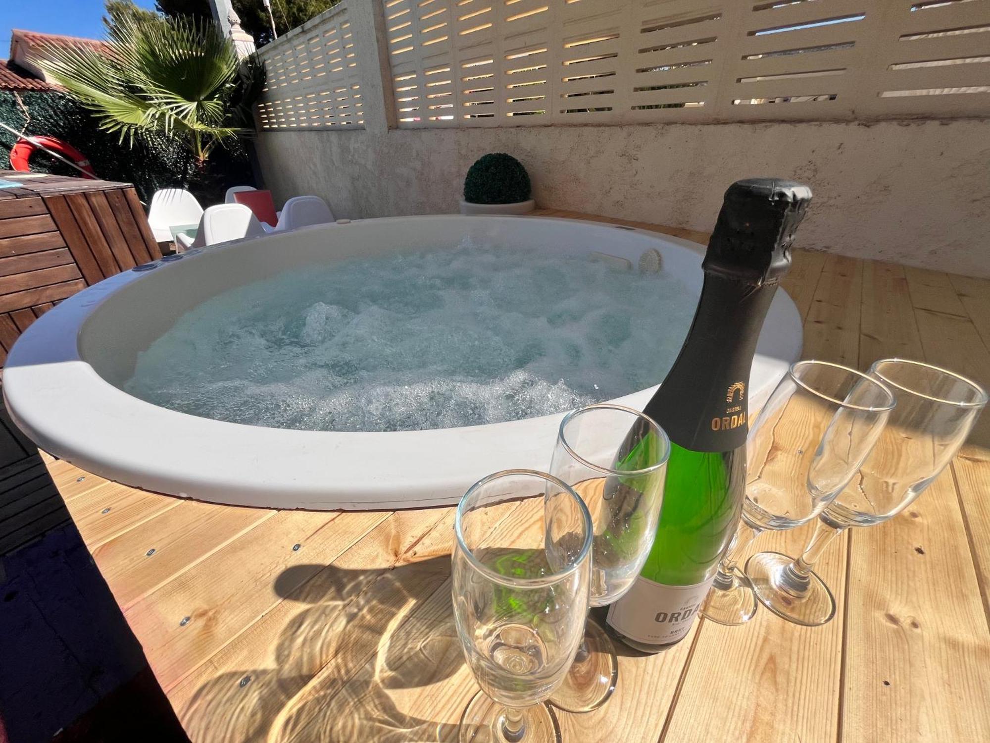 Calpe Chalet Privado Piscina A 5Min De La Playa Y Centro Jacuzzi Barbacoa Wifi Aire מראה חיצוני תמונה